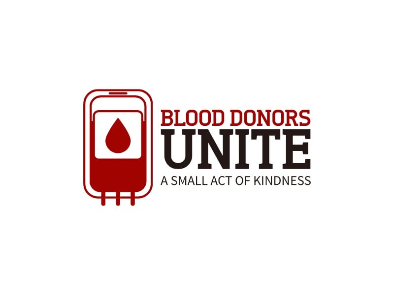 Blood Donors Unite logo design