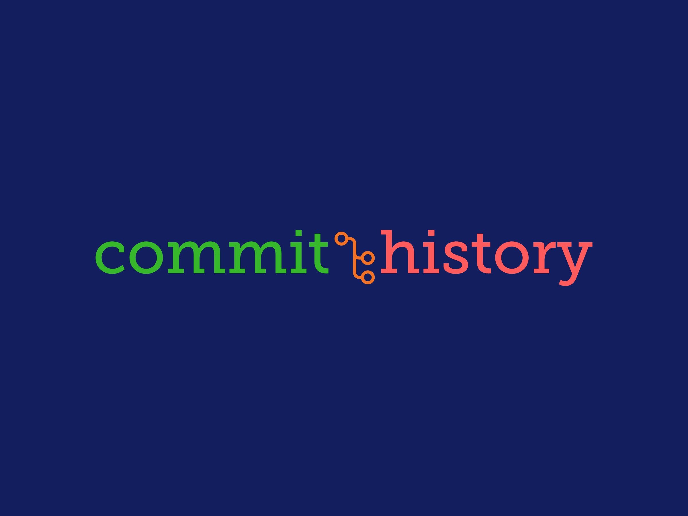 commit history logo design